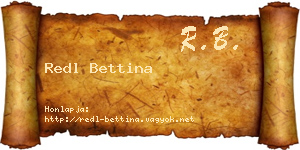 Redl Bettina névjegykártya